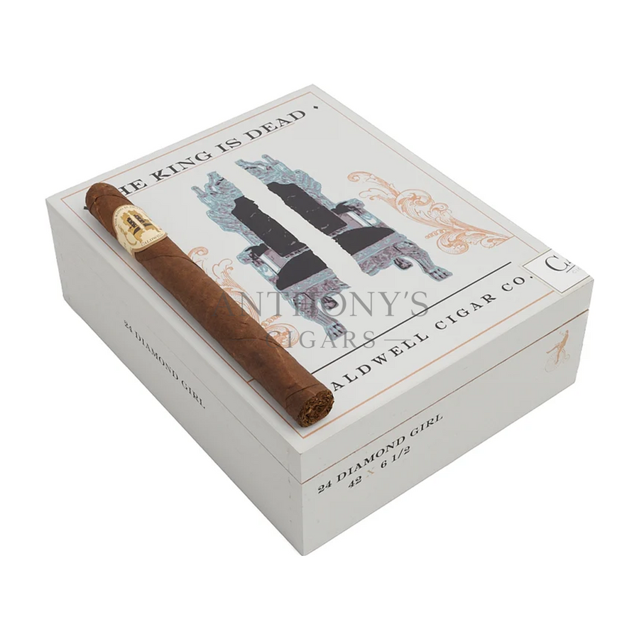 Caldwell The King is Dead Diamond Girl cigar box closed