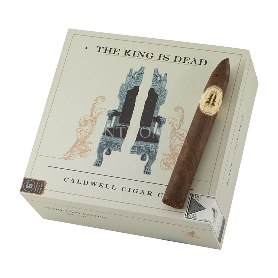 Caldwell The King is Dead Last Payday cigar box closed