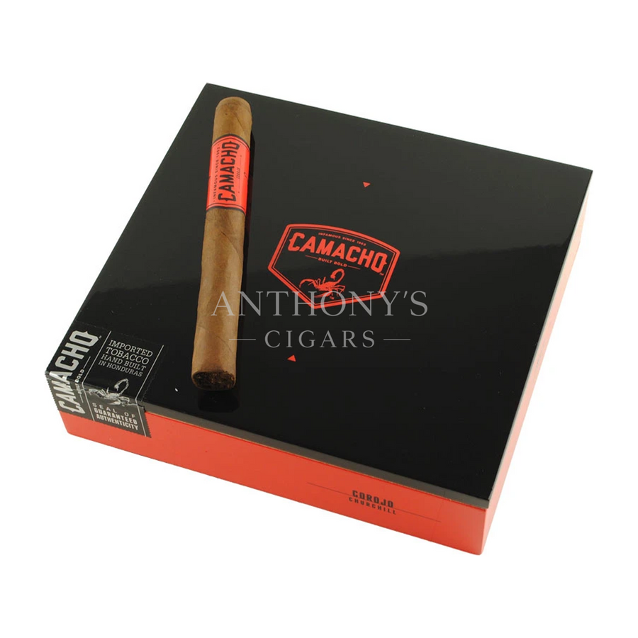 Camacho Corojo Churchill cigar box closed