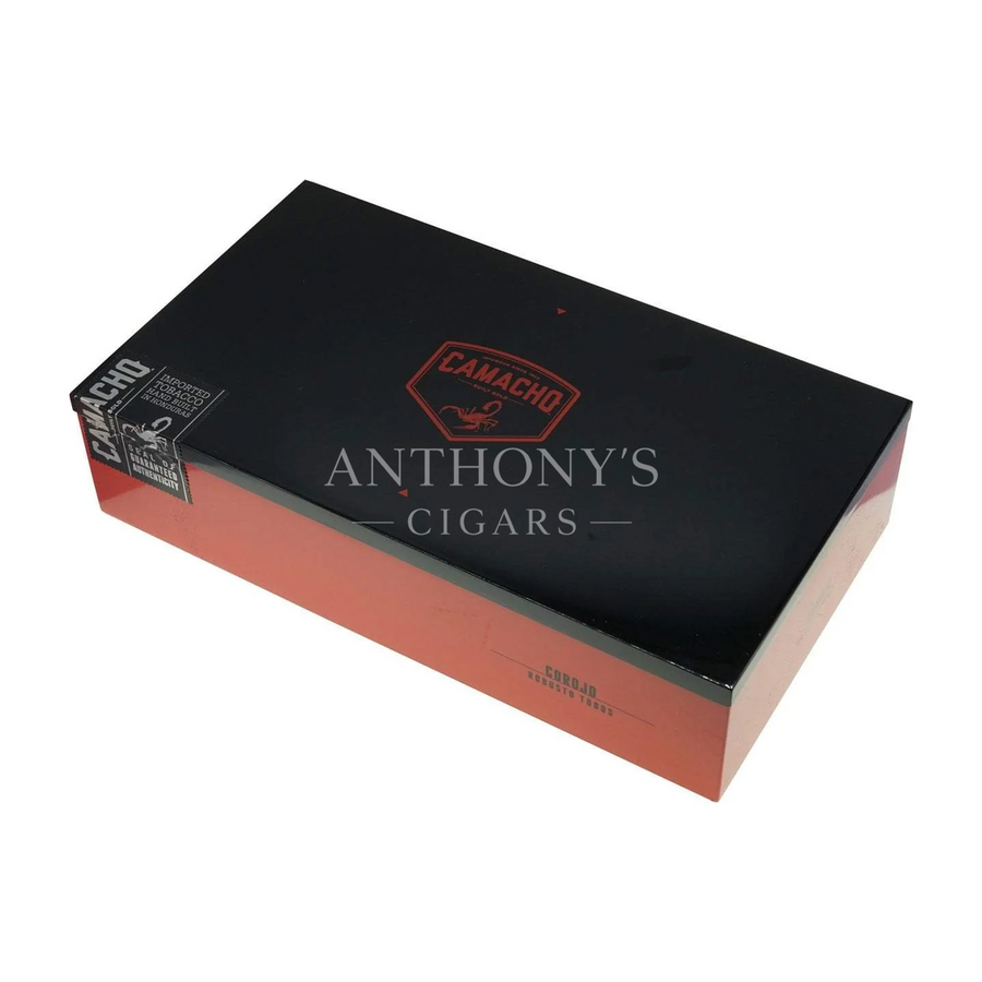 Camacho Corojo Robusto Tubos cigar box closed