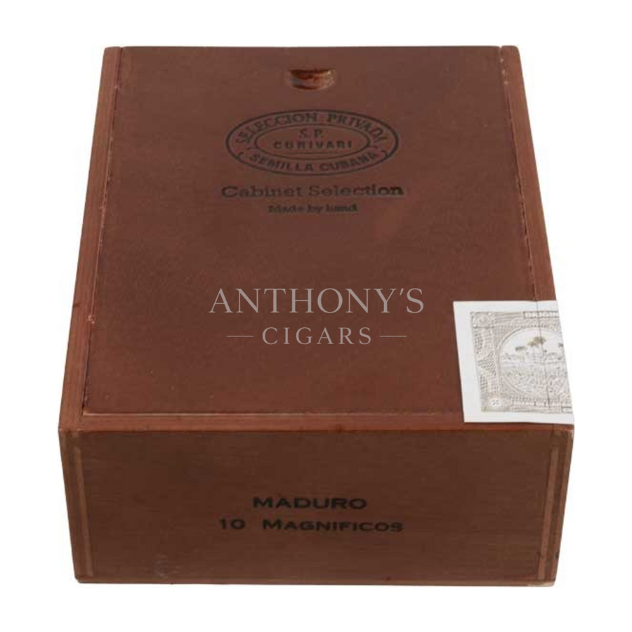 Curivari Seleccion Privada Maduro Magnificos cigar box closed