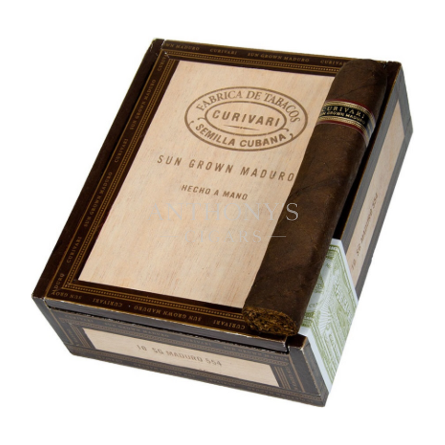 Curivari Sun Grown Maduro 450 cigar box closed