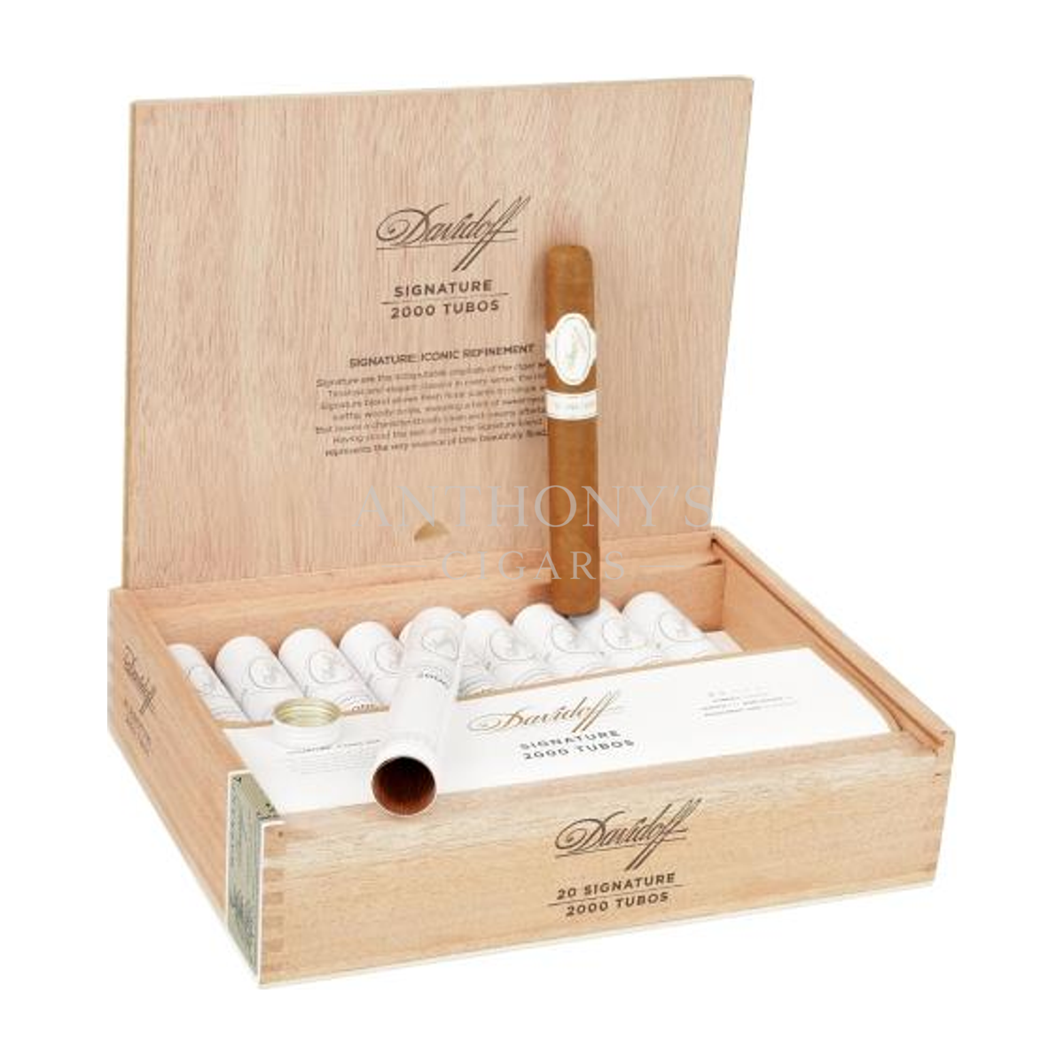 Davidoff Signature 2000 Tubos cigar box