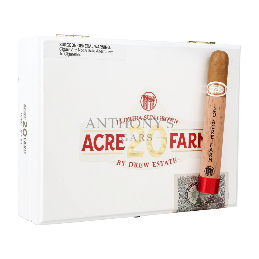 Drew Estate 20 Acre Farm Toro cigar box closed