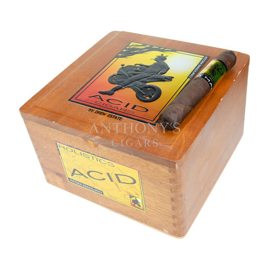 Drew Estate ACID Atom Maduro cigar box closed