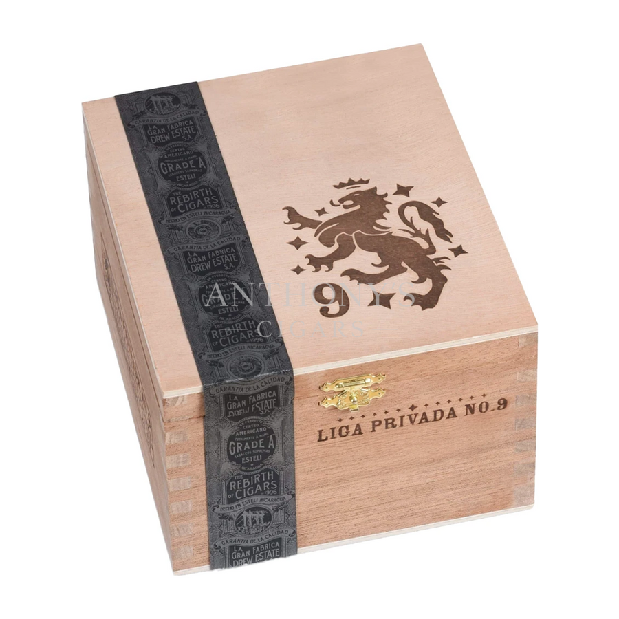 Drew Estate Liga Privada No. 9 Belicoso cigar box closed