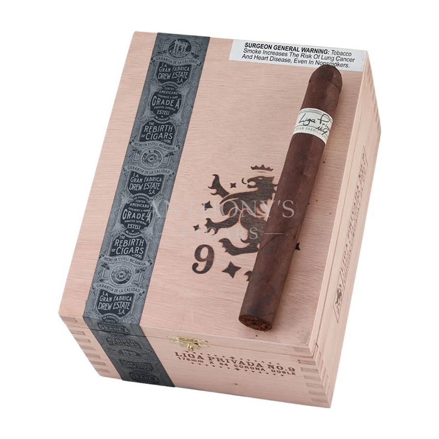 Drew Estate Liga Privada No. 9 Corona Doble cigar box closed