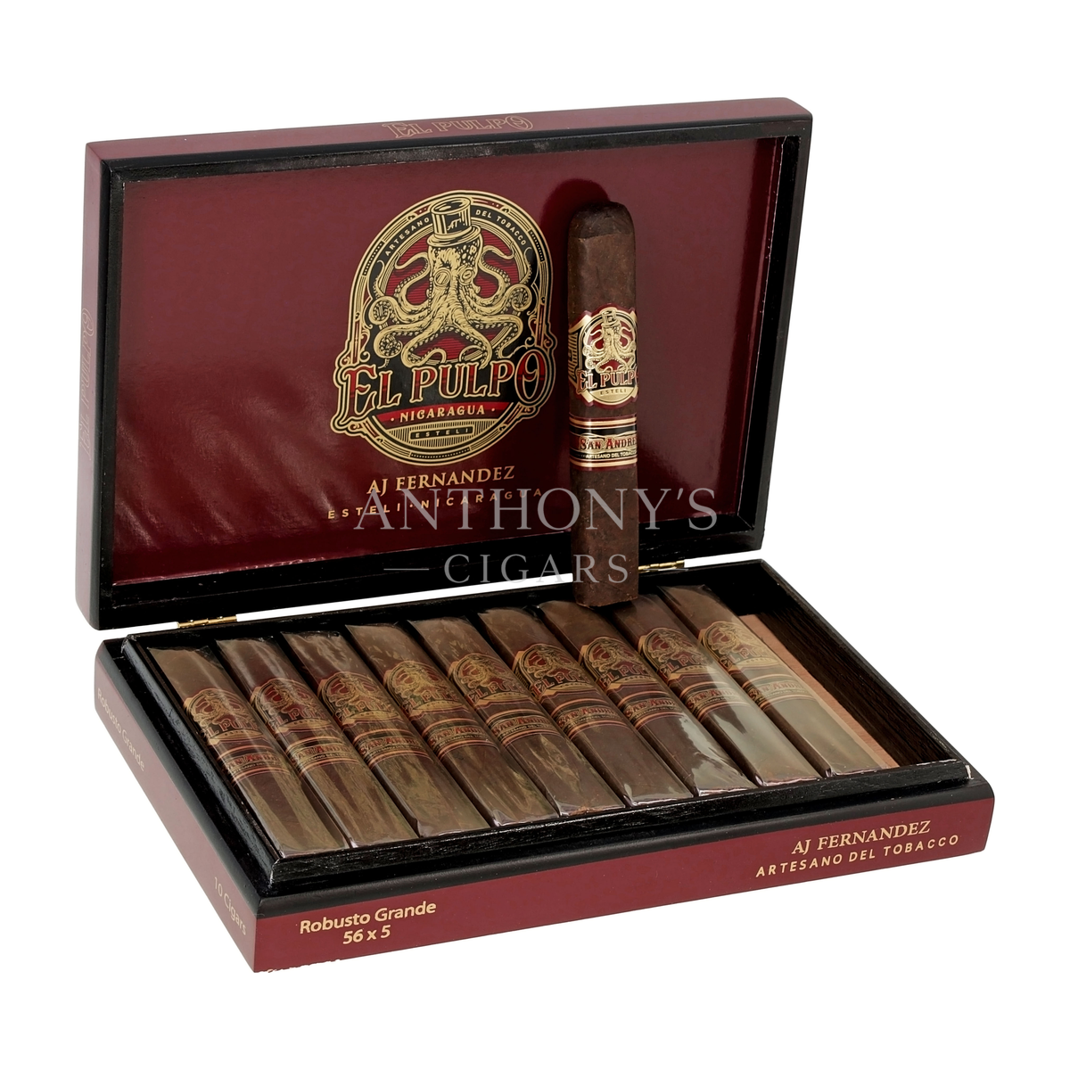 Artesano Del Tobacco El Pulpo Robusto Grande cigar box