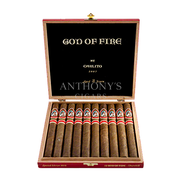 God of Fire by Carlito Churchill cigar box