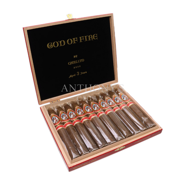God of Fire by Carlito Piramide cigar box