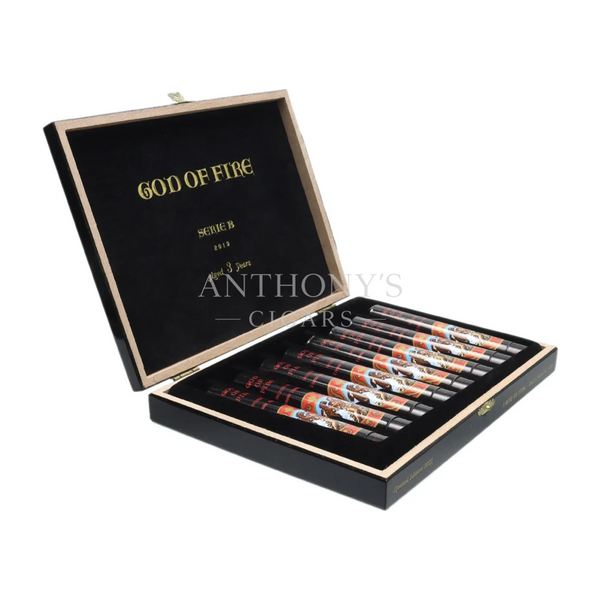 God of Fire Serie B Double Robusto cigar box