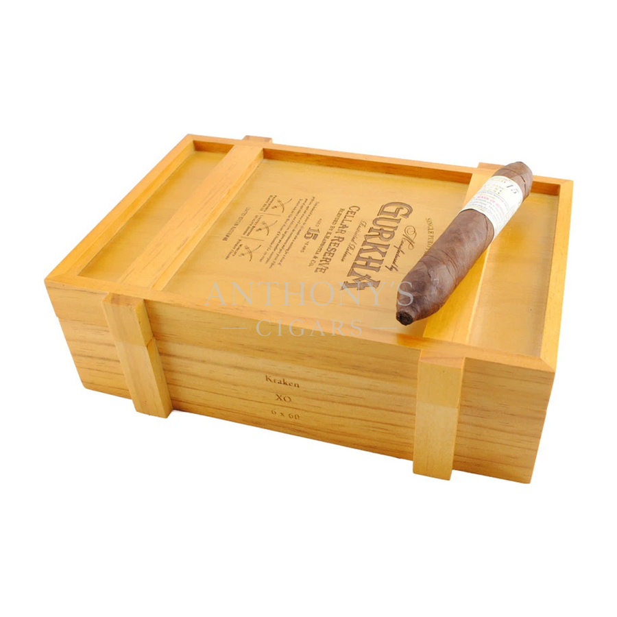 Gurkha Cellar Reserve 15 Year Kraken cigar box closed