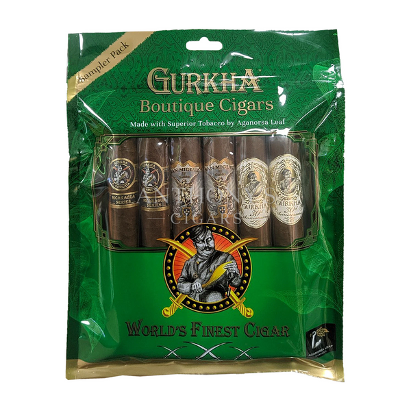 Gurkha Fresh Pack Samplers Green Boutique Toro cigar box closed
