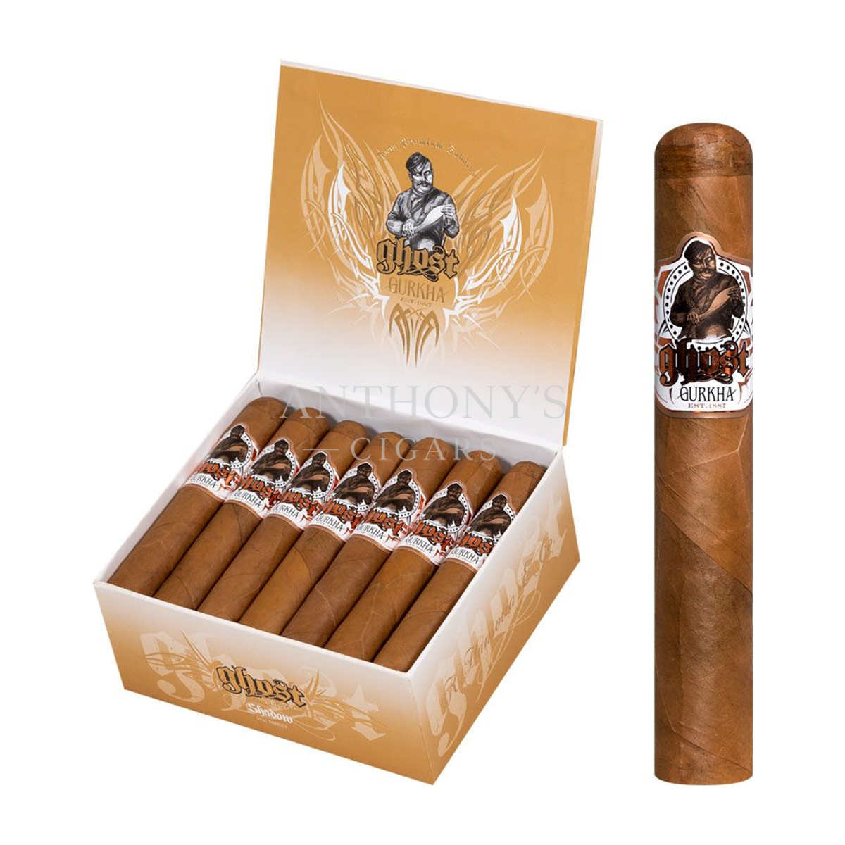 Gurkha Ghost Connecticut Shadow cigar box