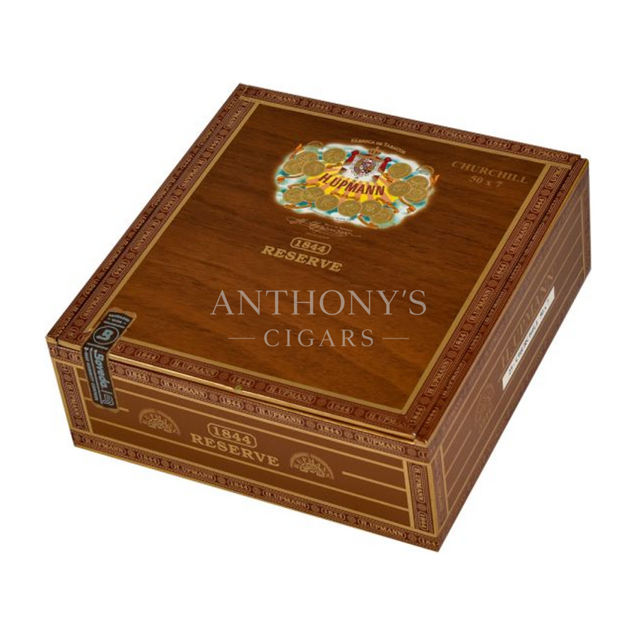 H. Upmann 1844 Reserve Churchill cigar box closed