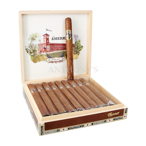 JC Newman The American Churchill cigar box
