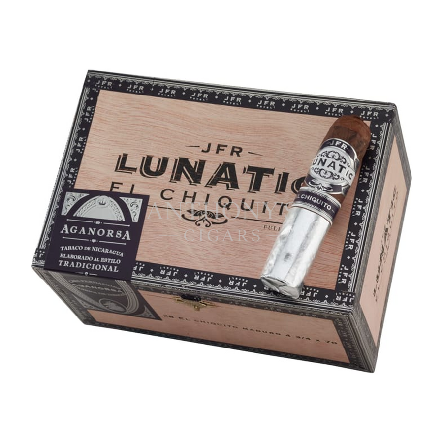 JFR Lunatic Maduro El Chiquito cigar box closed