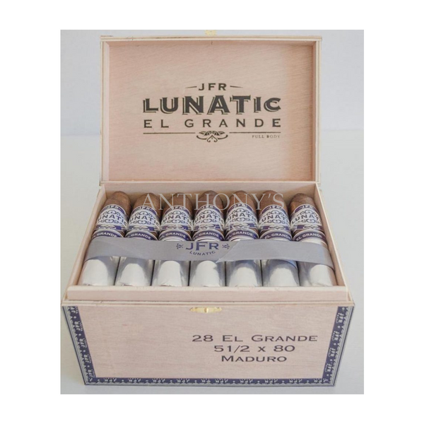 JFR Lunatic Maduro El Grande cigar box