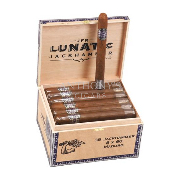 JFR Lunatic Maduro Jackhammer cigar box