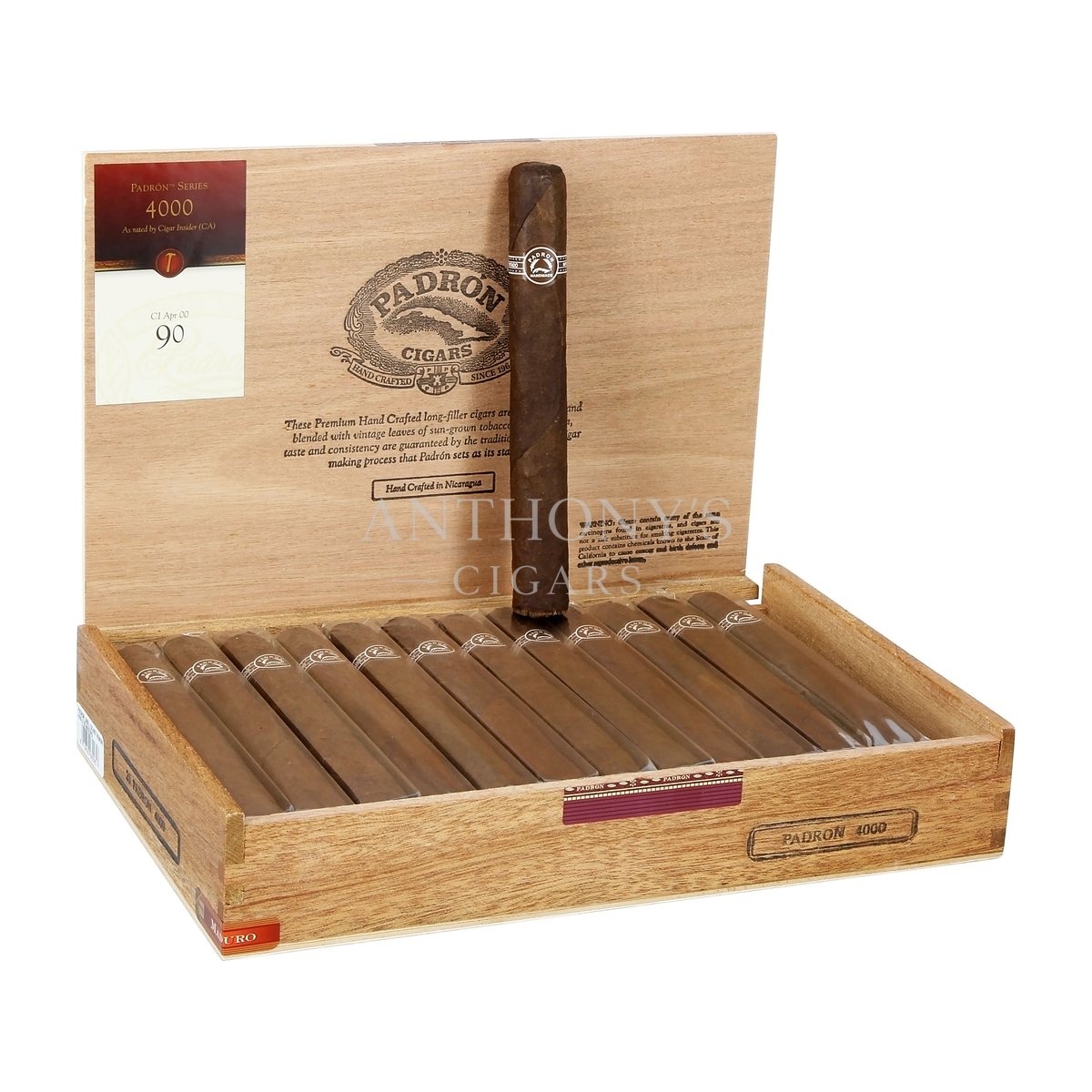 Padron Series 4000 Maduro cigar box