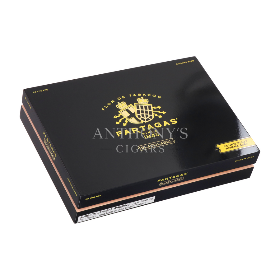 Partagas Black Label Gigante cigar box closed