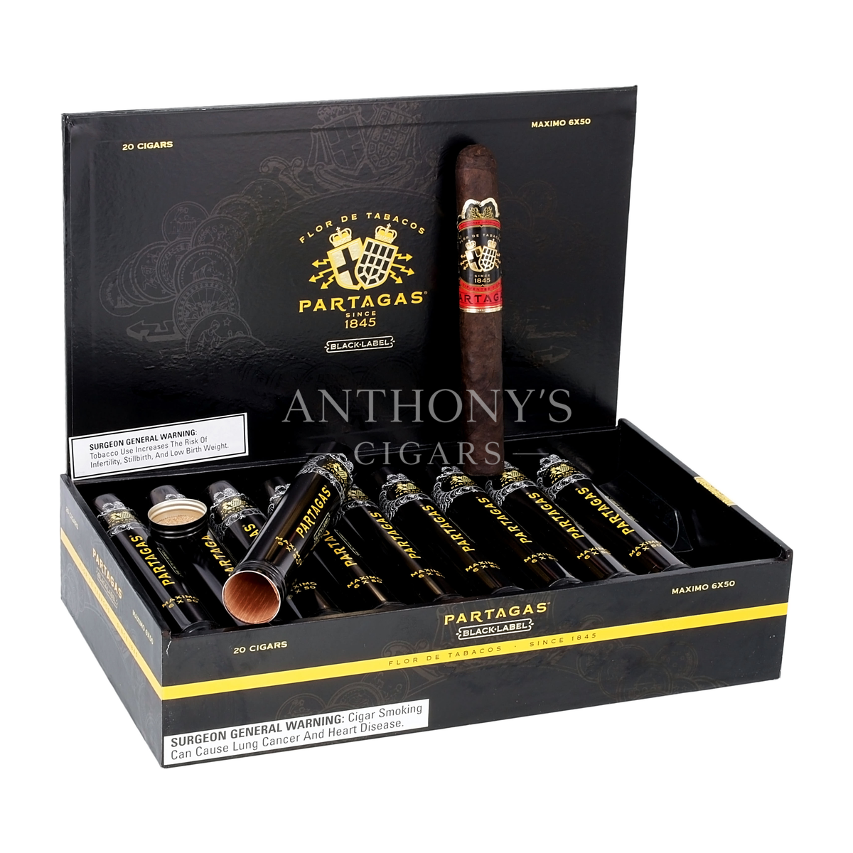 Partagas Black Label Maximo cigar box