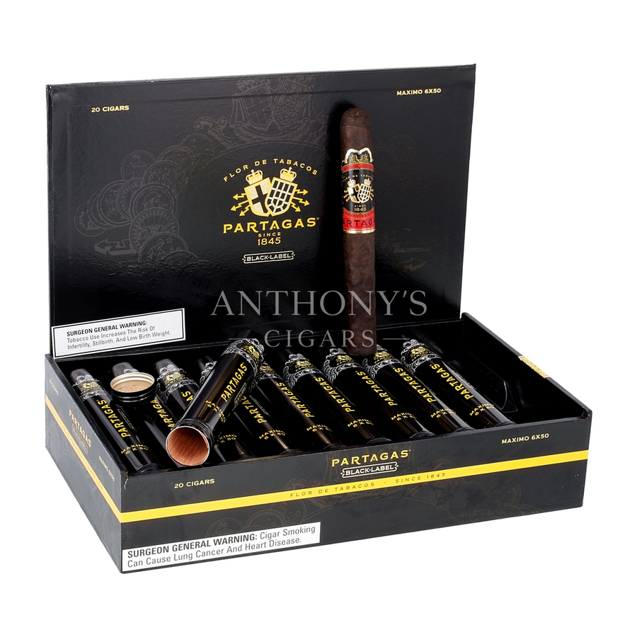 Partagas Black Label Maximo cigar box