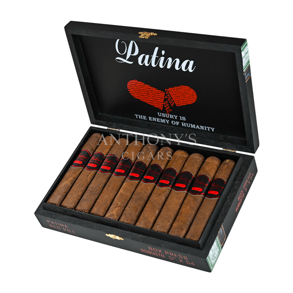 Patina Red Pill Robusto Box Press cigar box