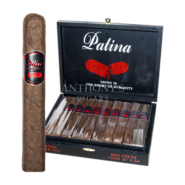 Patina Red Pill Toro Box Press cigar box