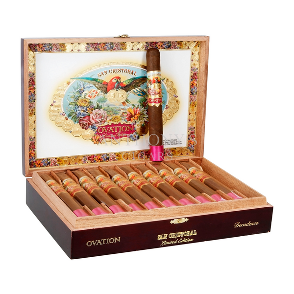 San Cristobal Ovation Decadence cigar box