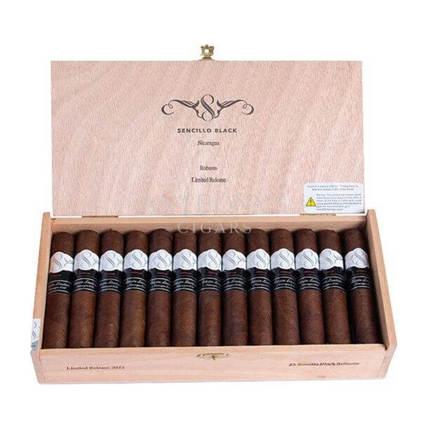 Sencillo Black Robusto cigar box