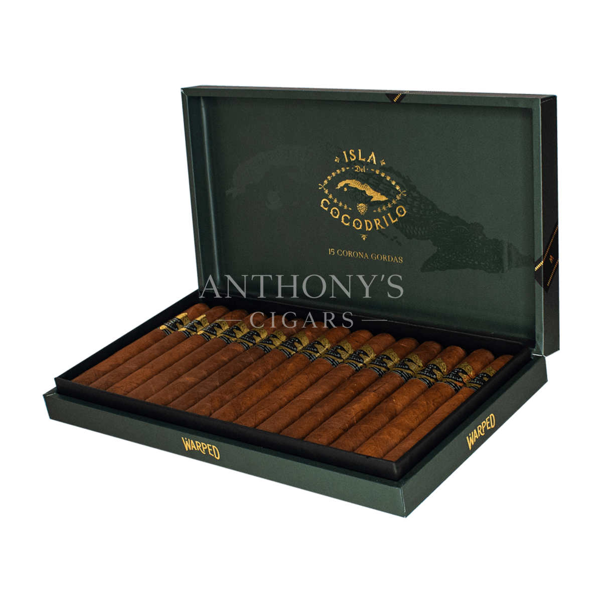 Warped Isla del Cocodrilo Corona Gorda cigar box